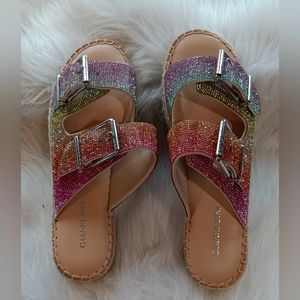 Gianni Bini Rainbow Sandals Size 8M NWOT
